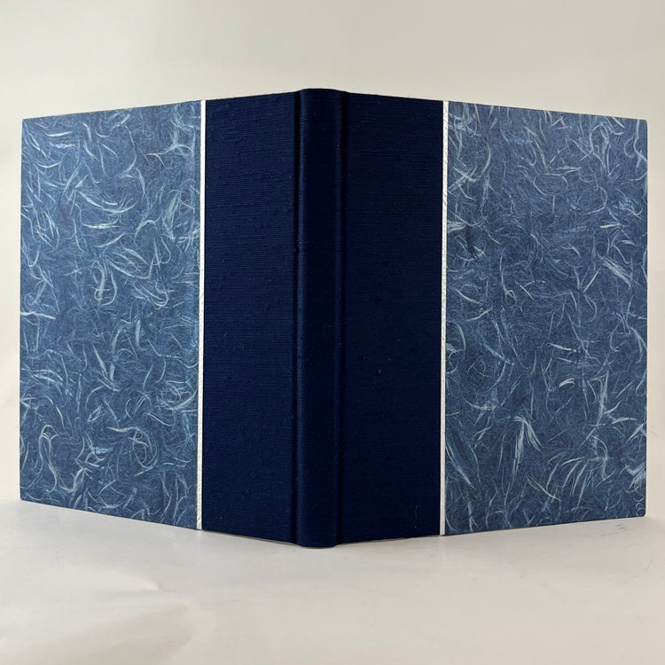 Journal/Sketchbook:  Navy Asahi Bookcloth/ Blue Obonai