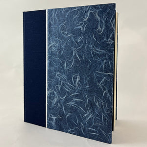 Journal/Sketchbook:  Navy Asahi Bookcloth/ Blue Obonai
