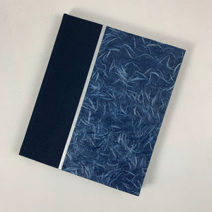 Journal/Sketchbook (Navy Bookcloth/Blue Obonai) 6.75" x 5.75"